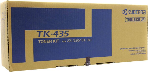 Картридж Kyocera TK-435 (1T02KH0NL0) оригинальный для Kyocera TASKalfa 180/ TASKalfa 181/ TASKalfa 220/ TASKalfa 221, чёрный, 15000 страниц