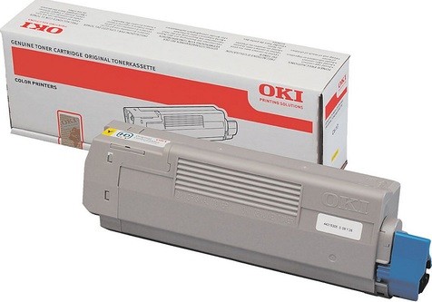 Картридж OKI (44315321/44315305) оригинальный для принтера OKI C610, желтый, 6000 стр.