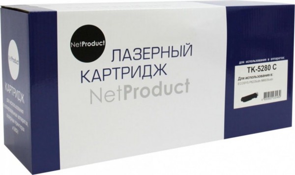 Тонер-картридж NetProduct (N-TK-5280C) для Kyocera ECOSYS P6235/ M6235/ M6635, C, 11K