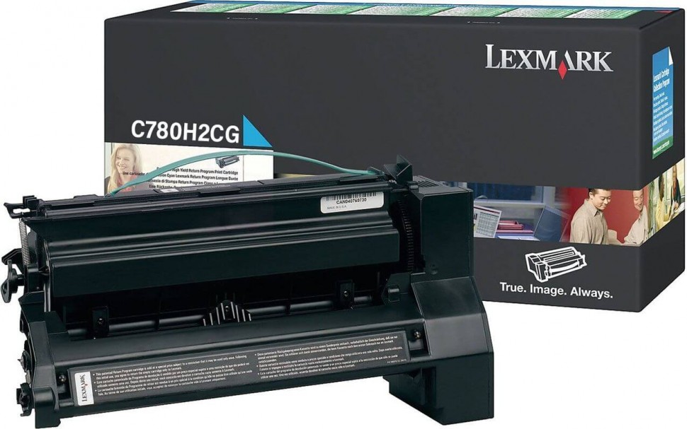 Картридж Lexmark C780H2CG оригинальный для Lexmark C780/ C782/ X782, голубой, увеличенный, 10 000 стр.