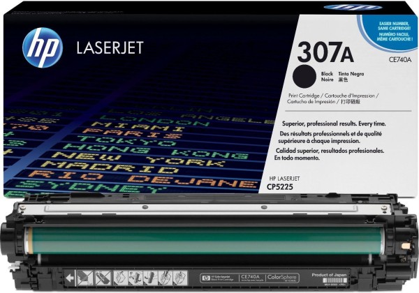 Картридж HP CE740A (307A) оригинальный для принтера HP Color LaserJet CP5220/ CP5225 black, 7000 страниц