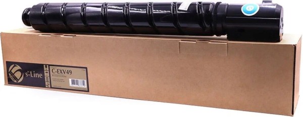 Картридж БУЛАТ s-Line C-EXV49C (BSL-C-EXV49C) для Canon iR C3320i/ C3325i/ C3330i/ C3520i/ C3525i/ C3530i, голубой, 19000 стр.