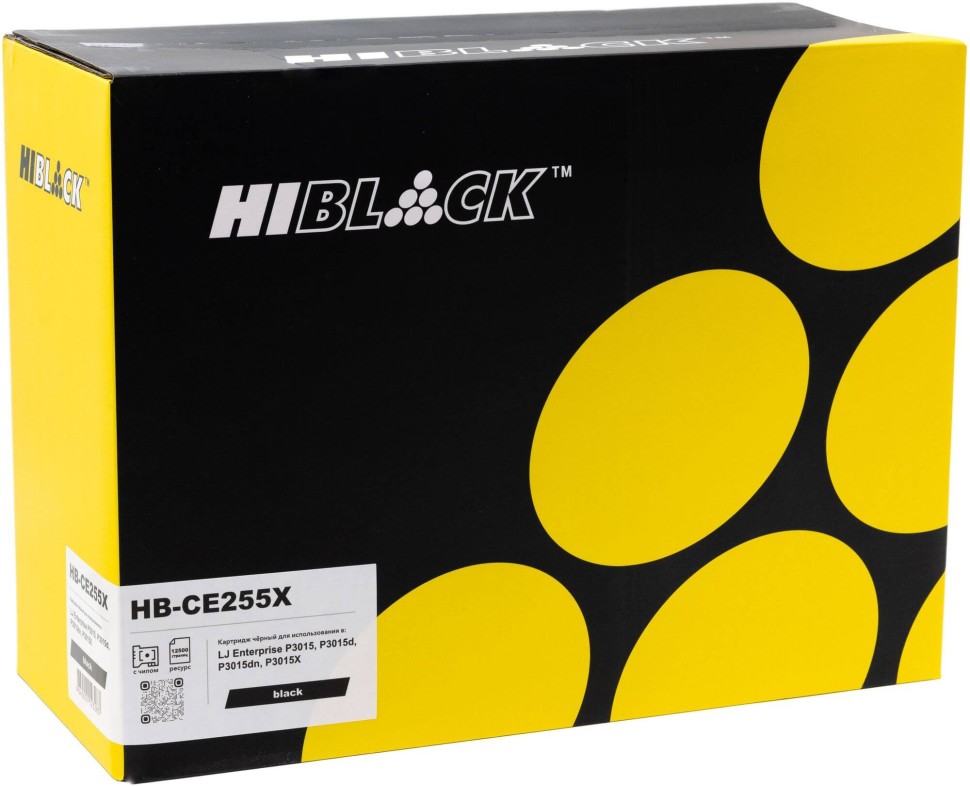 Картридж Hi-Black CE255X (HB-CE255X) для HP LaserJet P3010/ P3015/ M521, увеличенный, 12500 стр.