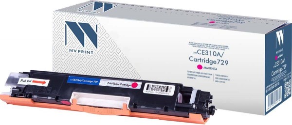 Картридж NV Print CE313A/ Canon729 Magenta для принтеров HP LJ Color CP1025 (1000k)