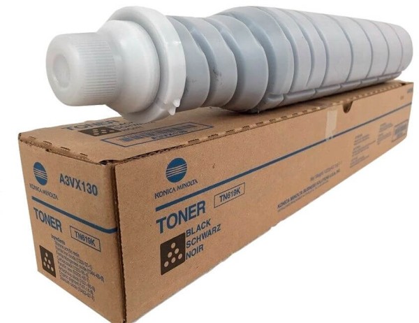 Картридж Konica-Minolta TN-619K/ TN619K/ A3VX155/ A3VX15K/ AF1R155 Black оригинальный для Konica-Minolta AccurioPress C3070/ C3080/ C4070/ C4080, чёрный, 66500 страниц
