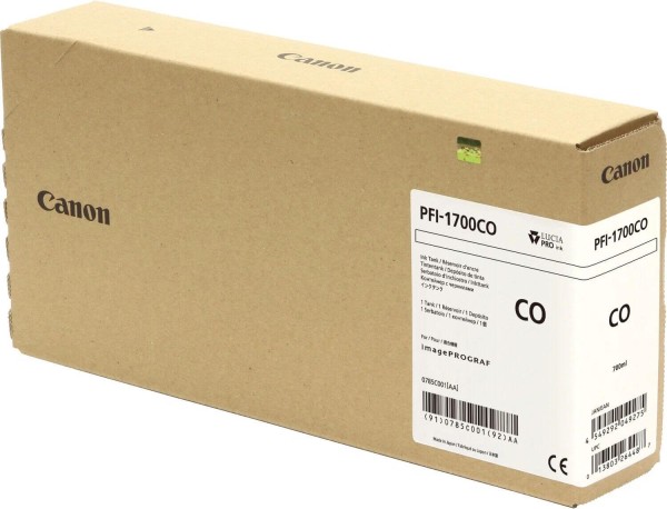 Картридж Canon PFI-1700CO 0785C001 оригинальный для Canon imagePROGRAF PRO-2000/ PRO-4000/ PRO-4000S/ PRO-6000S, оптимизатор глянца (chroma optimizer), 700 мл