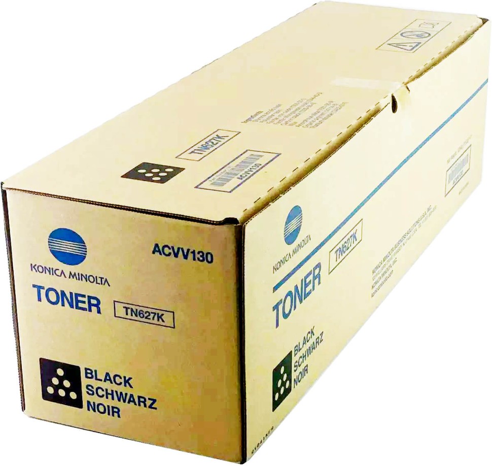 Картридж Konica-Minolta TN627K/ TN-627K/ ACVV150 оригинальный для Konica-Minolta AccurioPress C12000/ C14000, чёрный, 173 800 стр.
