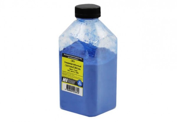 Тонер Hi-Black Универсальный для Oki С831dn/ C861dn, Cyan, 220 г, банка