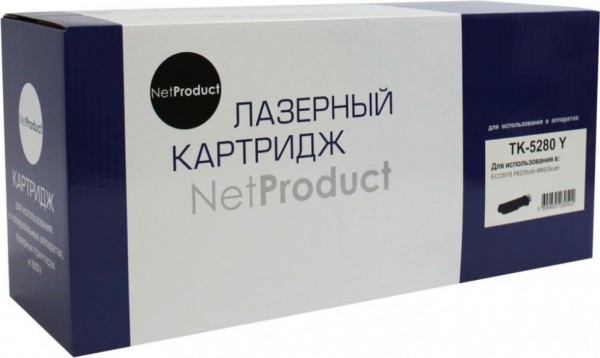 Тонер-картридж NetProduct (N-TK-5280Y) для Kyocera ECOSYS P6235/ M6235/ M6635, Y, 11K