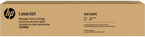 Картридж HP W9100MC оригинальный в корпоративной упаковке для принтера HP LaserJet E77422/ E77428, black, 25000 страниц, (контрактная коробка)