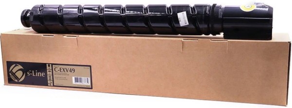 Картридж БУЛАТ s-Line C-EXV49Y (BSL-C-EXV49Y) для Canon iR C3320i/ C3325i/ C3330i/ C3520i/ C3525i/ C3530i, жёлтый, 19000 стр.