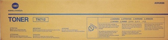 Картридж Konica-Minolta TN-712 (A3VU050) оригинальный для принтера Konica-Minolta bizhub 654/ 754, black, 40800 стр.