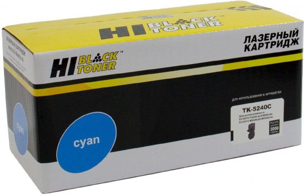 Картридж Hi-Black (HB-TK-5240C) для Kyocera-Mita P5026cdn/ M5526cdn, C, 3K
