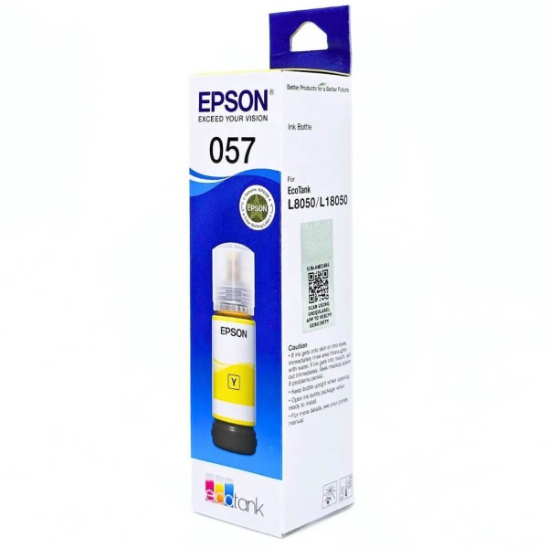 Чернила Epson C13T09D498 (057 Yellow) оригинальные для Epson EcoTank L8050/ L18050, жёлтый, 70мл