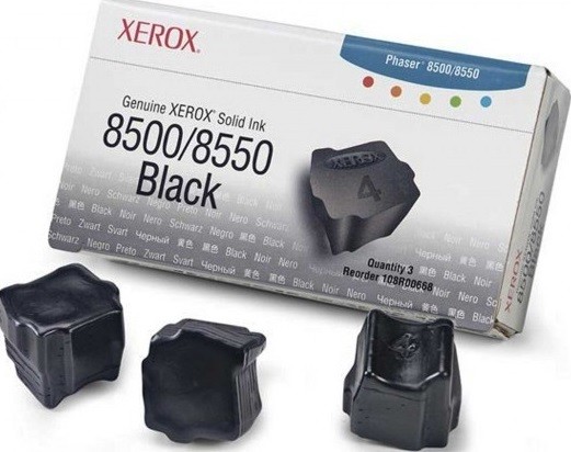 Картридж Xerox 108R00668 для Xerox Phaser 8500/8550 black оригинальный увеличенный (3000 страниц)