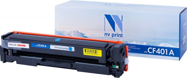 Картридж NVP CF401A совместимый для принтеров HP Laser Jet Pro M252, MFP M277 Cyan (1400k)