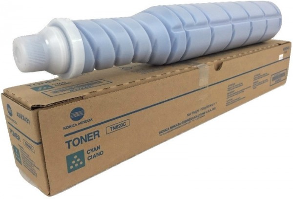 Картридж Konica-Minolta TN-620C (A3VX456) оригинальный для принтера Konica-Minolta AccurioPrint C3070L/ C4065, голубой, 70000 стр.