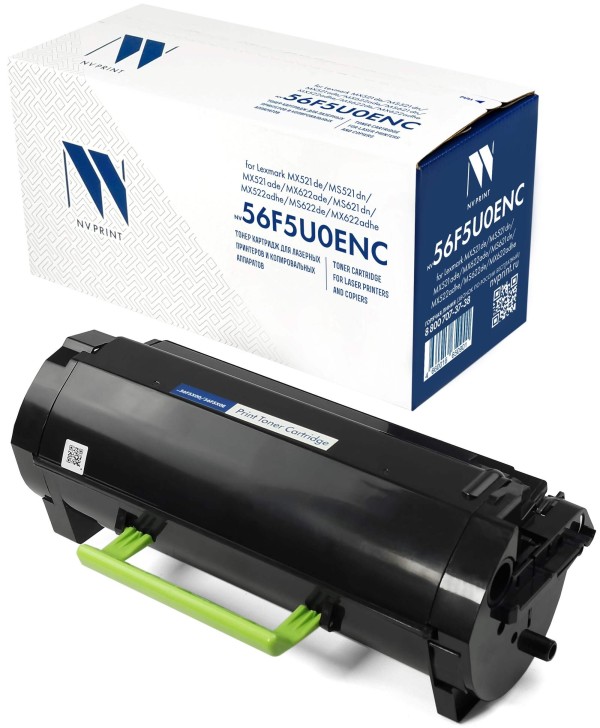 Картридж NV Print 56F5U0E (NV-56F5U0ENC) (БЕЗ ЧИПА) (БЕЗ ГАРАНТИИ) для Lexmark MS521dn/ MX521de/ MX521ade/ MX522adhe/ MS621dn/ MS622de/ MX622adhe/ MS622ade, увеличенный, 25000 стр.