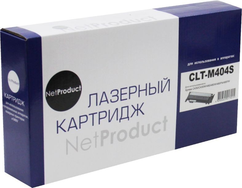 Тонер-картридж NetProduct (N-CLT-M404S) для Samsung Xpress C430/ C430W/ 480/ W/ FN, M, 1K