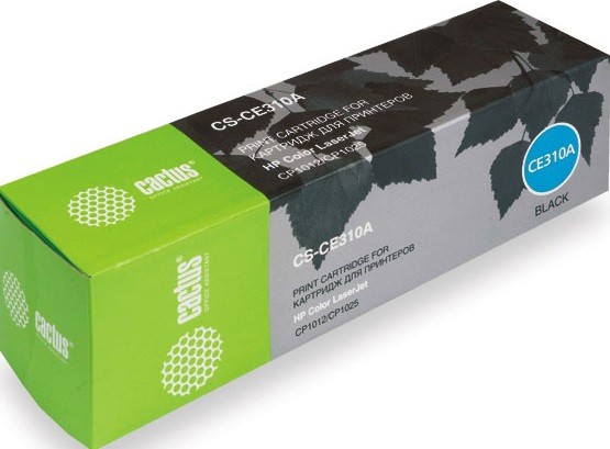 Cactus CE310A Картридж (CS-CE310A) для Color LaserJet CP1012 Pro/ CP1025 Pro, черный