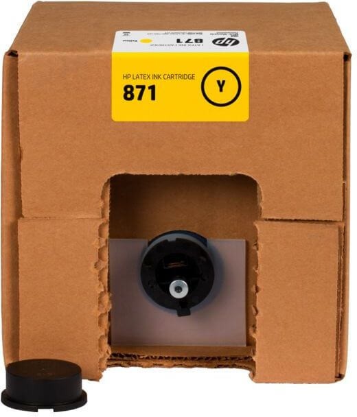 Картридж HP №871C (G0Y81C) Yellow оригинальный для HP Latex 370/ 375/ 570, жёлтый, 3000мл