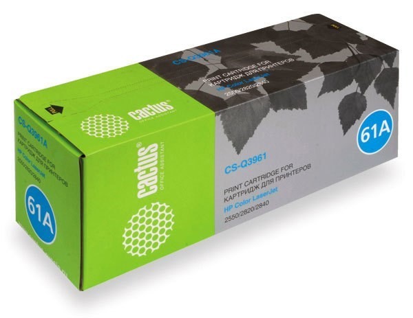 Картридж лазерный Cactus CS-Q3960AR черный для HP LJ 2550/ 2550L/ 2550LN/ 2550N (5000стр.)