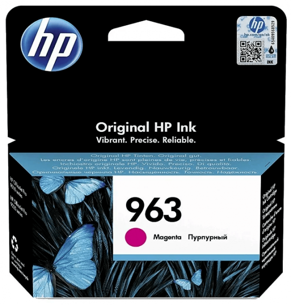 Картридж HP №963 (3JA24AE) Magenta оригинальный для HP OfficeJet Pro 901x/ 902x, пурпурный, 700 стр. 