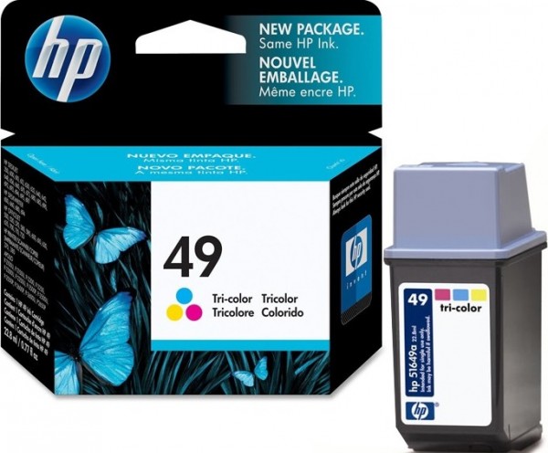 Картридж HP DJ 6xx (51649A) цветной 22.8ml №49