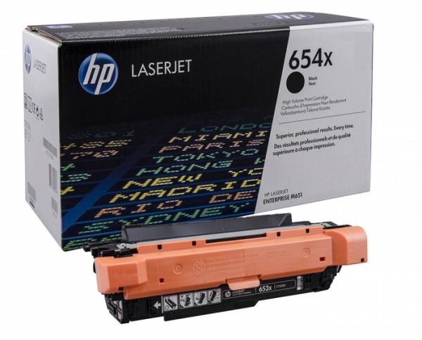 Картридж HP CF330X (654X) оригинальный Black для принтера HP Color LaserJet Enterprise M651n/ M651dn/ M651xh, 22500 страниц