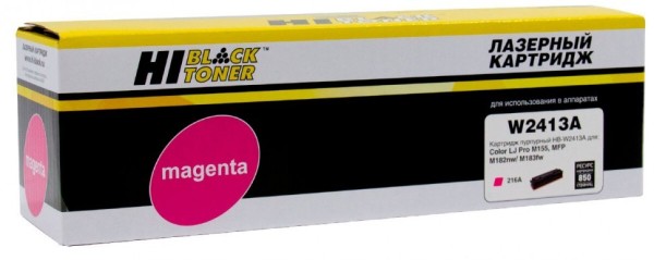 Картридж Hi-Black (HB-W2413A) для HP CLJ Pro M155a/ MFP M182n/ M183fw, Magenta, 0,85K