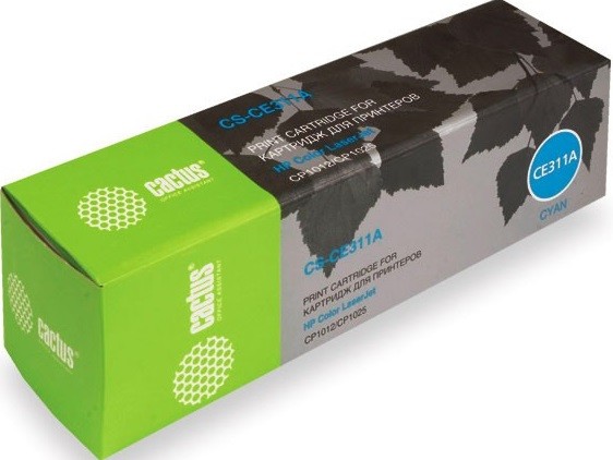 Cactus CE311A Картридж (CS-CE311A) для принтеров HP Color LaserJet CP1012 Pro/ CP1025 Pro, голубой