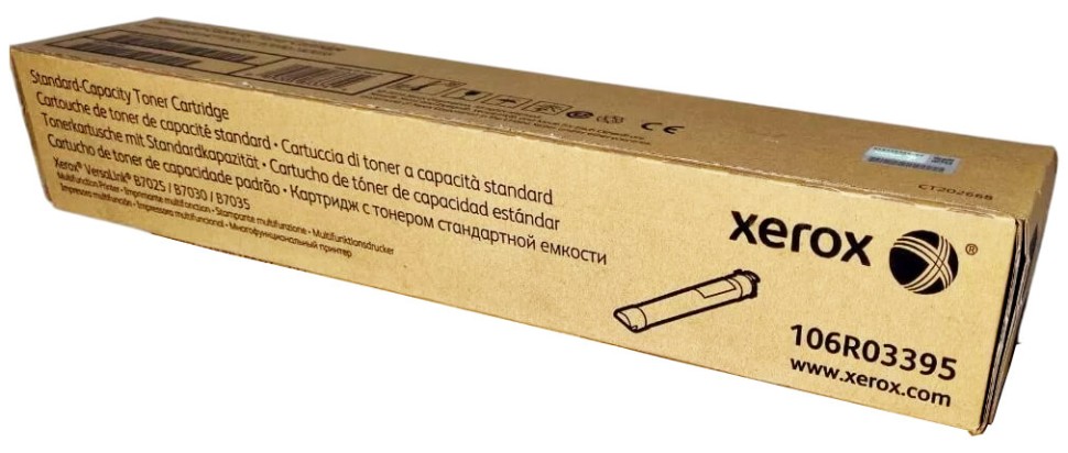 Картридж Xerox 106R03395 оригинальный для Xerox VersaLink B7025/ B7030/ B7035, чёрный, 15000 страниц