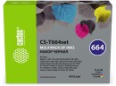 Набор чернил Cactus 664 (CS-T664SET) CMYK для Epson L100/ L200/ L300/ L360/ L380, голубой/ пурпурный/ жёлтый/ чёрный, 4х70мл