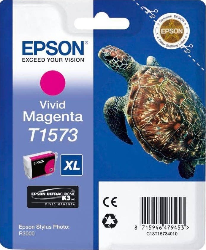 C13T15734010 Картридж Epson для Stylus Photo R3000 (Vivid Magenta) (cons ink)