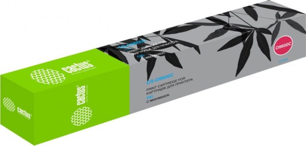 Картридж Cactus 42918915 (CS-O9600C) Cyan для принтеров Oki C 9600/ 9600DN, голубой, 15000 страниц