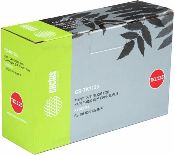 TK-1125 Картридж Cactus CS-TK1125 для Kyocera FS-1061DN/1325MFP черный (2 100 стр.)