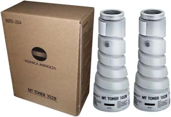 Картридж Konica Minolta MT-102B (8935204) оригинальный для принтера Konica-Minolta EP1052/ EP1083/ EP2010, 2 тубы, чёрный, 2*6000 стр.