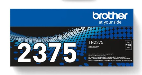 Картридж Brother TN-2375 (TN2375) оригинальный для Brother HL-L2300/ HL-2340/ HL-2360/ HL-2365 DCP-L2500/ DCP-L2520/ DCP-L2540/ DCP-L2560 MFC-L2700/ MFC-L2720/ MFC-L2740 black (2 600 стр.)