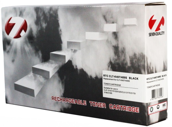 Картридж 7Q CLT-K407S, CLT-K409S для Samsung CLP-320/ 320n/ 325/ 325n/ 310, CLX-3185/ 3185n/ 3185fn/ 3175, чёрный, 1500 стр.