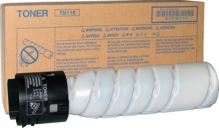 Картридж Konica-Minolta TN-118 (A3VW050) оригинальный для принтера Konica-Minolta bizhub 195/ 215/ 226/ 235, чёрный, 12000 стр., 1 туба
