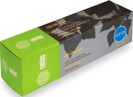 Cactus CE312A Картридж (CS-CE312A) для принтеров HP Color LaserJet CP1012 Pro/ CP1025 Pro, жёлтый