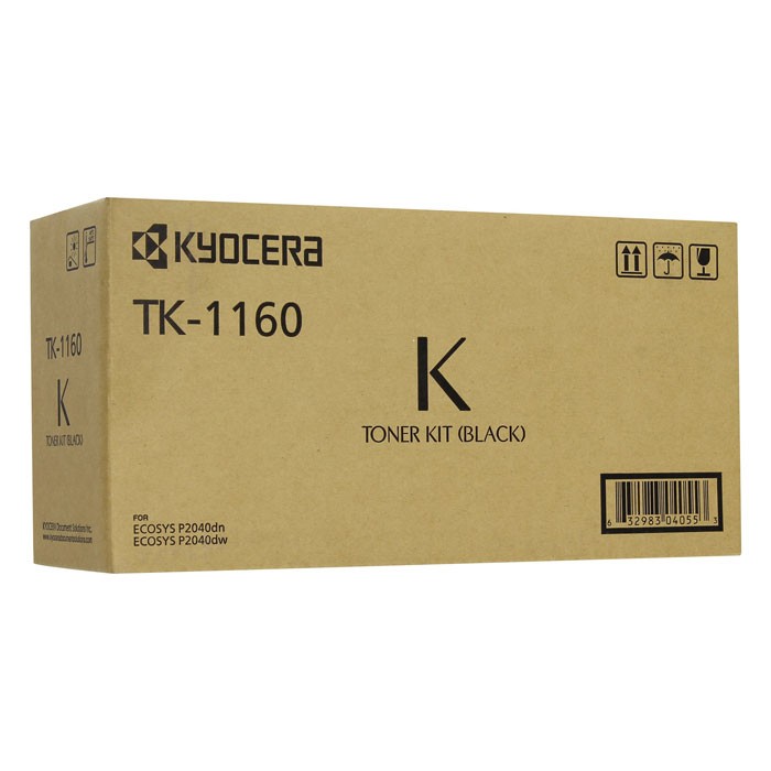Картридж Kyocera TK-1160 (1T02RY0NL0) оригинальный для принтера Kyocera P2040dn/P2040dw black (7200 стр.)