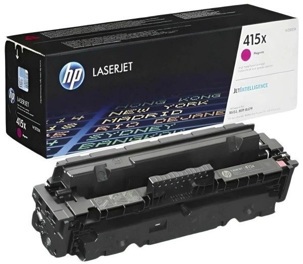 Картридж HP W2033X (415X) Magenta оригинальный для HP LaserJet Pro M454/ MFP M479, пурпурный, увеличенный, 6000 страниц