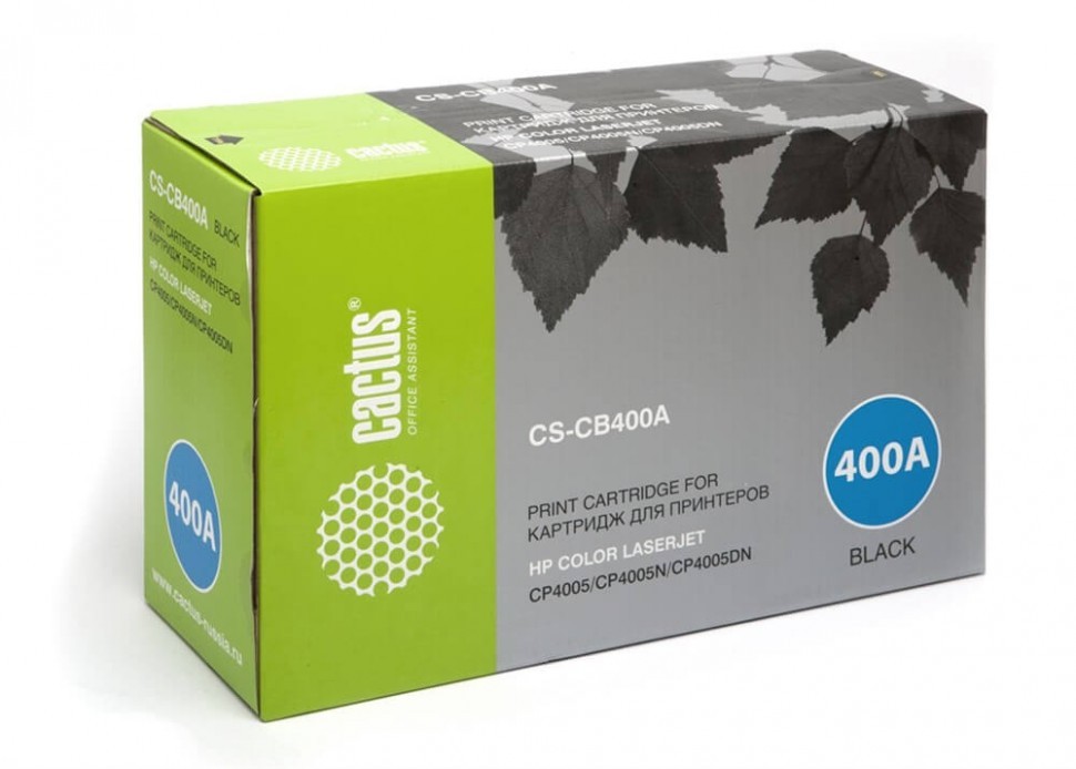 Картридж лазерный Cactus CS-CB400AV для HP CLJ CP4005 черный, 7500 стр.