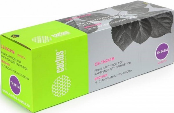 Картридж Cactus TN-241M (CS-TN241M) для принтеров Brother HL-3170CDW пурпурный 1400 страниц