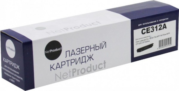 Тонер-картридж NetProduct (N-CE312A) для HP CLJ CP1025/ 1025nw/ Pro M175, Y, 1K