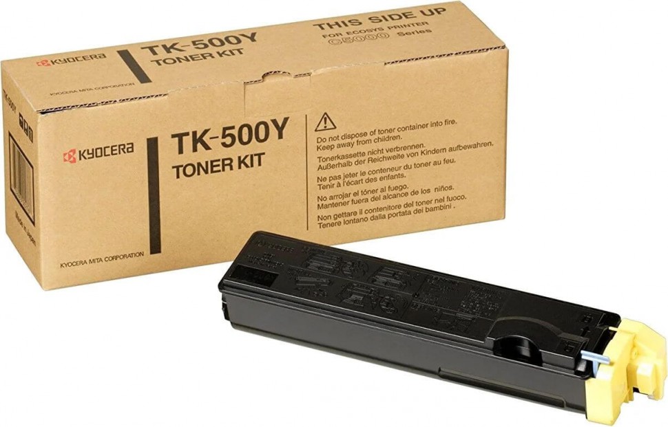 TK-500Y (370PD3KW) оригинальный картридж Kyocera для принтера Kyocera FS-C5016N, жёлтый, 8000 стр.