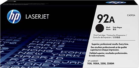 C4092A (92A) оригинальный картридж HP для принтера HP LaserJet 1100/ 1100A/ 3200/ 3200M/ 3200SE black, 2500 страниц
