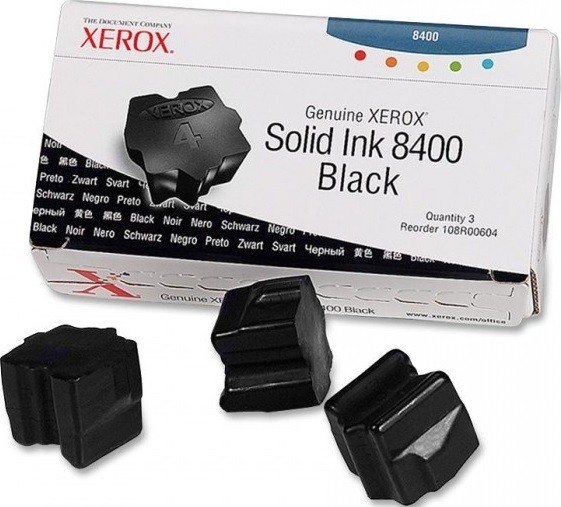 Картридж Xerox 108R00604 для Xerox Phaser 8400 black оригинальный увеличенный (131 мл)