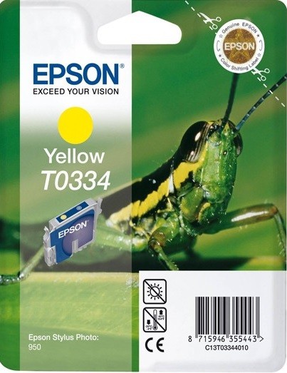 Картридж C13T03344010 T0334 Epson ST PHOTO 950 желт ТЕХН (4262/9380)